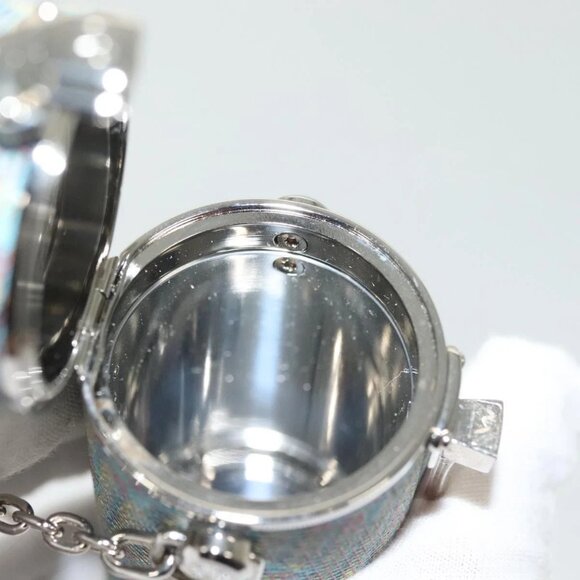 LOUIS VUITTON Monogram LV Pop Chain Lipstick Case Blue MP2536 LV Auth 136322 - Picture 12 of 16